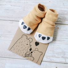 Load image into Gallery viewer, Little Cub Baby Slipper Socks, Non Slip Sole - 4 colours