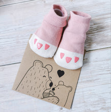 Load image into Gallery viewer, Little Cub Baby Slipper Socks, Non Slip Sole - 4 colours