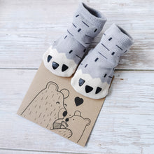 Load image into Gallery viewer, Little Cub Baby Slipper Socks, Non Slip Sole - 4 colours