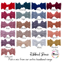 Load image into Gallery viewer, Oversized Knitted Bow Headbands