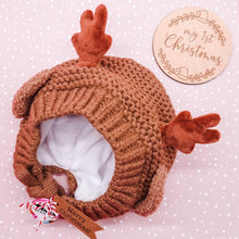 Load image into Gallery viewer, Reindeer Bonnet - Mama Bear and Cubs ltd
