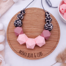 Load image into Gallery viewer, Breastfeeding & Teething Necklace - Rose Leopard
