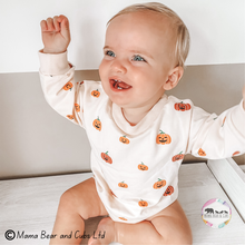 Load image into Gallery viewer, Boys Pumpkin Romper