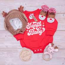 Load image into Gallery viewer, Red Santa Baby - Boy's Romper