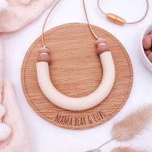 Load image into Gallery viewer, Breastfeeding & Teething Necklace - Cream U Silicone Necklace