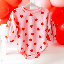 Load image into Gallery viewer, Valentines Heart Romper
