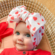 Load image into Gallery viewer, Big Red Heart Bow Headband
