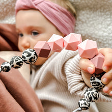 Load image into Gallery viewer, Breastfeeding & Teething Necklace - Rose Leopard