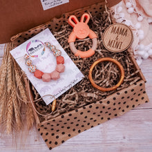 Load image into Gallery viewer, Breastfeeding & Teething Gift Set - Peach Blossom Mama & Mini Box
