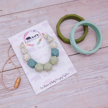 Load image into Gallery viewer, Breastfeeding & Teething Necklace/Bangle Set - Dahlia Bloom
