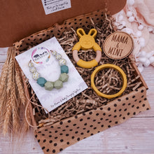 Load image into Gallery viewer, Breastfeeding & Teething Gift Set - Dahlia Bloom Mama & Mini Box