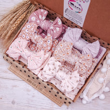 Load image into Gallery viewer, Neutral Floral Bow Bundle x6