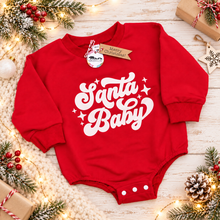 Load image into Gallery viewer, Red Santa Baby - Boy's Romper