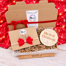 Load image into Gallery viewer, Christmas Reindeer Bow Headband