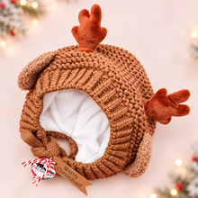 Load image into Gallery viewer, Unisex Reindeer Christmas Bonnet
