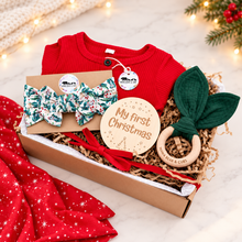 Load image into Gallery viewer, Girl's Reindeer Christmas Romper Set