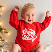 Load image into Gallery viewer, Red Santa Baby - Boy's Romper