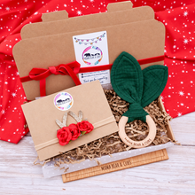 Load image into Gallery viewer, Christmas Reindeer Floral Headband