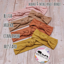 Load image into Gallery viewer, Mama & Mini Ribbed Knot Bands - Mama Bear and Cubs ltd