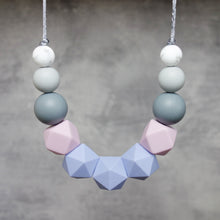 Load image into Gallery viewer, Breastfeeding &amp; Teething Necklace - Iced Lavender
