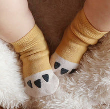 Load image into Gallery viewer, Little Cub Slipper Socks - Non Slip Soles
