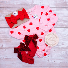 Load image into Gallery viewer, Valentines Heart Romper
