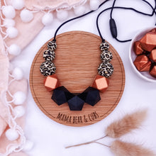 Load image into Gallery viewer, Breastfeeding &amp; Teething Necklace - Leopardess
