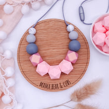 Load image into Gallery viewer, Breastfeeding &amp; Teething Necklace - Pink Lunar
