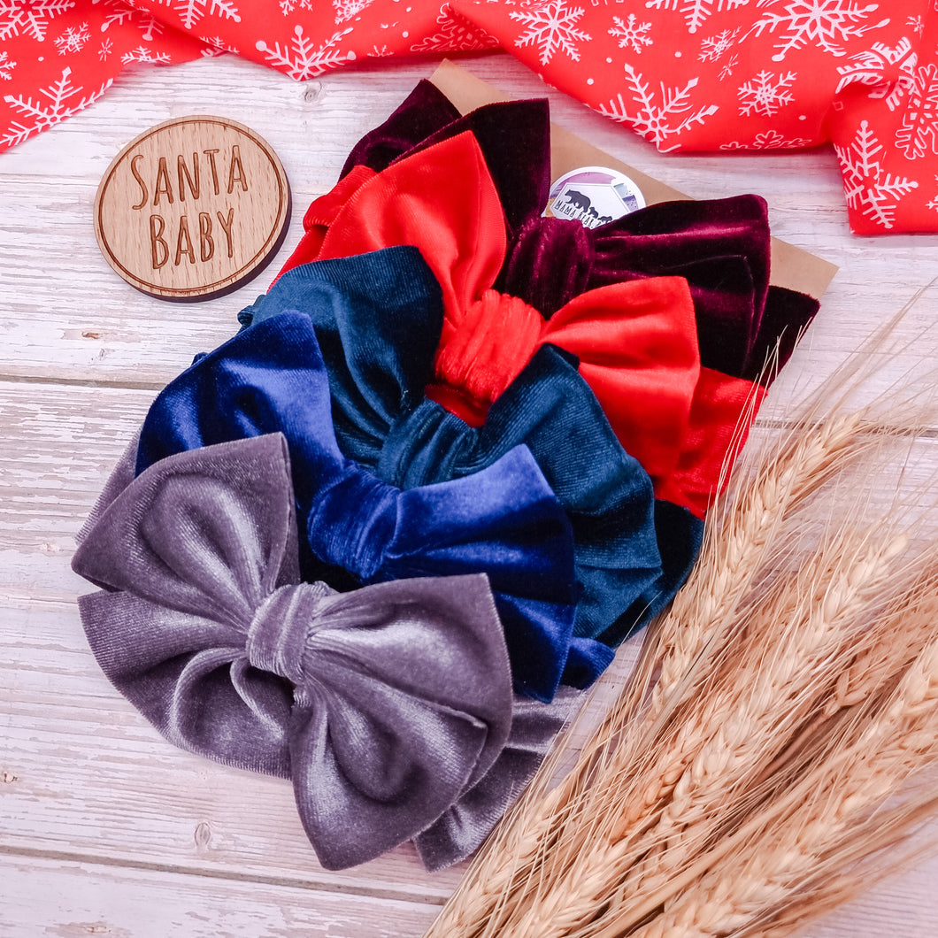 Christmas Velvet Bows Box