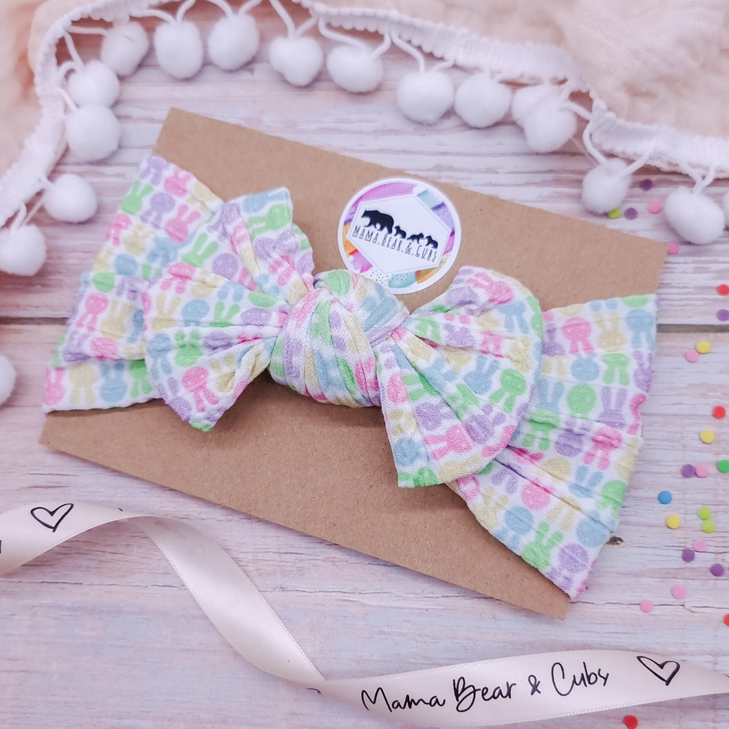 Easter Bow - Pastel Bunny
