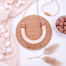 Load image into Gallery viewer, Breastfeeding &amp; Teething Necklace - Cream U Silicone Necklace
