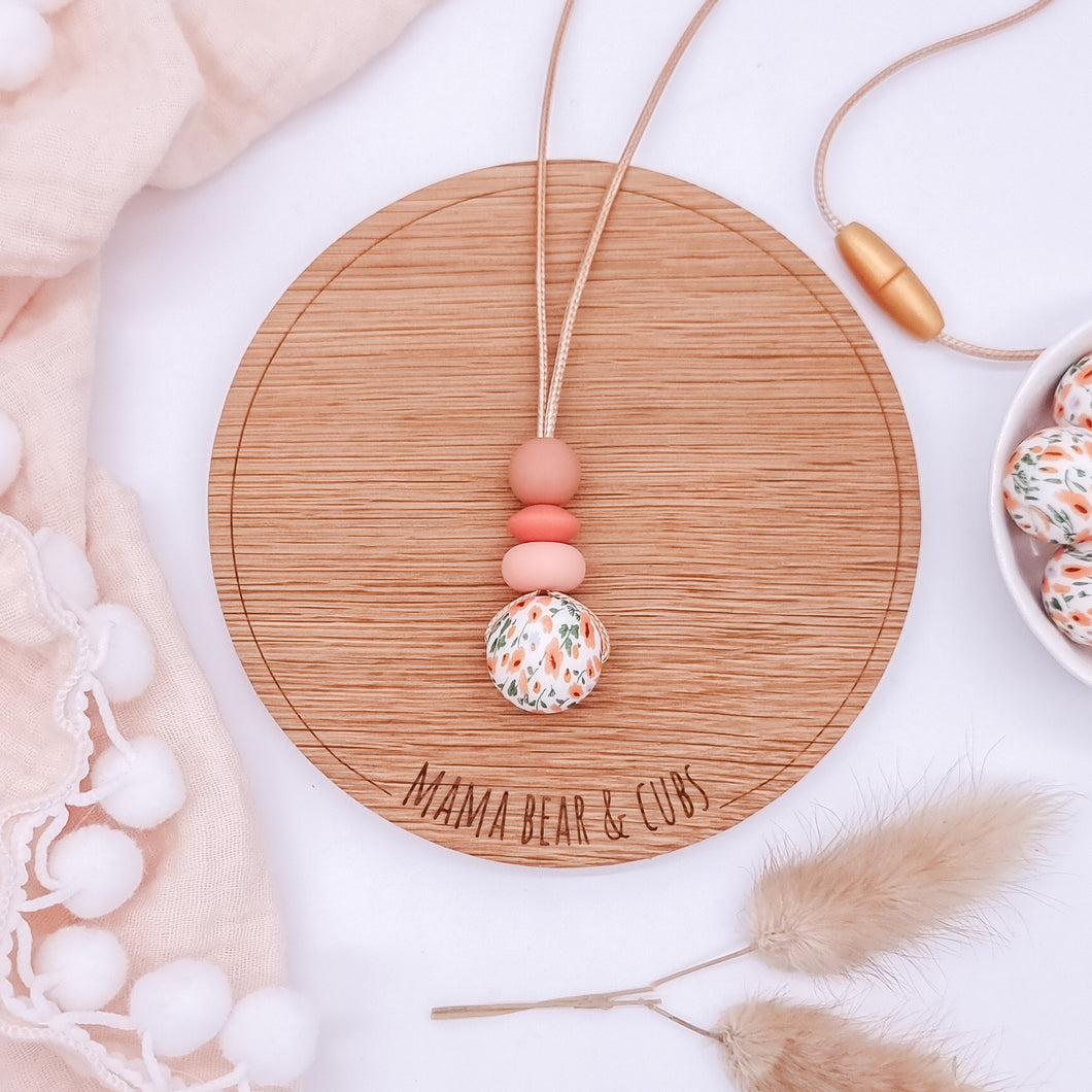 Breastfeeding & Teething Necklace - Floral Drop Collection
