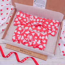 Load image into Gallery viewer, Matching Valentines Headbands - Red Hearts
