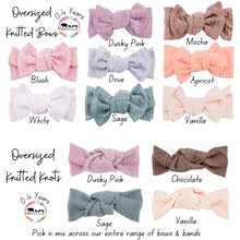 Load image into Gallery viewer, Oversized Knitted Bow Headbands
