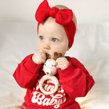 Load image into Gallery viewer, Red Santa Baby - Girl&#39;s Romper
