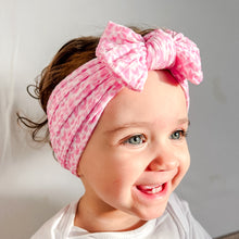 Load image into Gallery viewer, SALE Pink Hearts Bow
