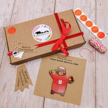 Load image into Gallery viewer, Reindeer Bonnet - Mama Bear and Cubs ltd
