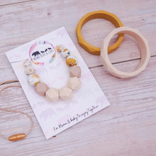 Load image into Gallery viewer, Breastfeeding &amp; Teething Necklace/Bangle Set - Boho Sunflower
