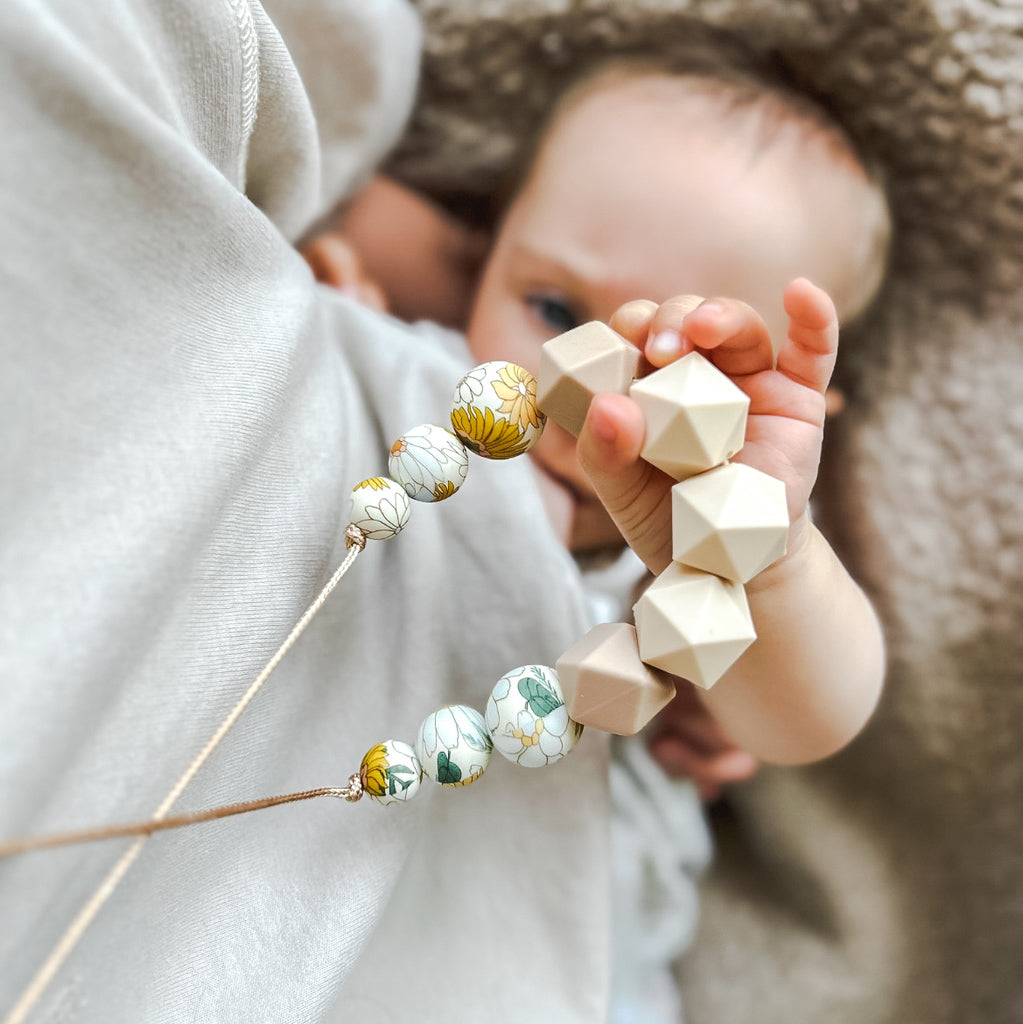 Breastfeeding & Teething Necklace - Boho Sunflower