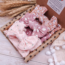 Load image into Gallery viewer, Neautral Floral Mini Bow Bundle x3
