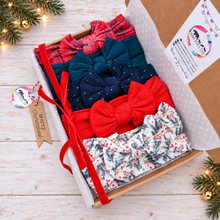Load image into Gallery viewer, Christmas Mixed Bow Headband Bundle
