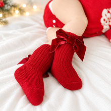 Load image into Gallery viewer, Red Christmas Socks
