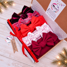 Load image into Gallery viewer, Christmas Mixed Bow Headband Bundle
