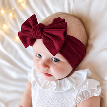 Load image into Gallery viewer, Mulberty Ribbed Bow Headband
