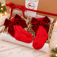 Load image into Gallery viewer, Red Christmas Socks
