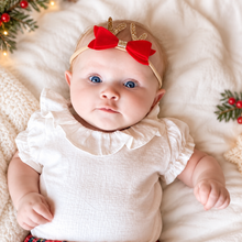 Load image into Gallery viewer, Christmas Reindeer Bow Headband
