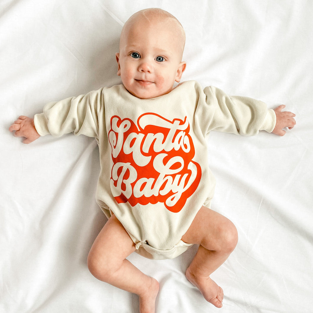 Santa Baby Boy's Romper