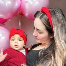 Load image into Gallery viewer, Matching Valentines Headbands - Red Hearts
