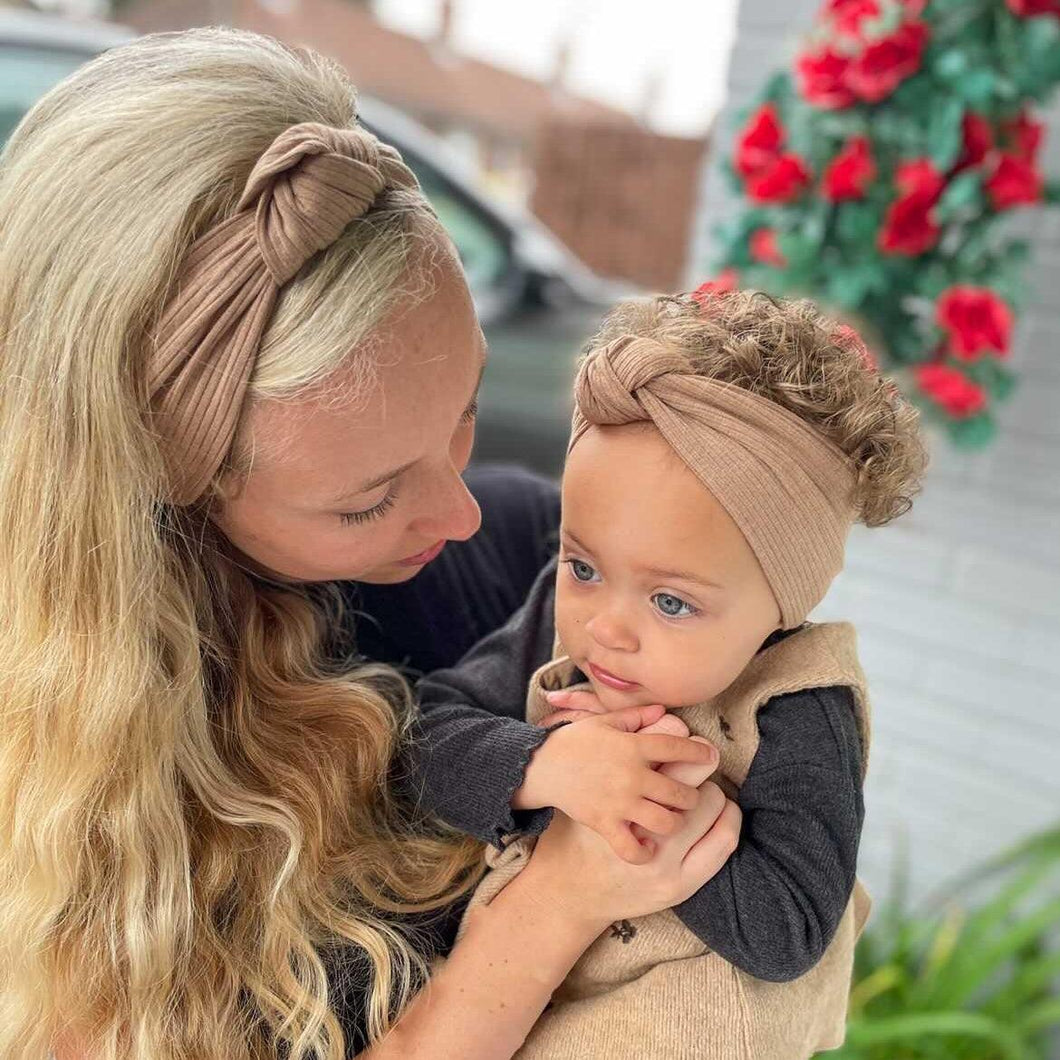 Mama & Mini Ribbed Knot Bands - Mama Bear and Cubs ltd