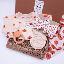 Load image into Gallery viewer, Girls Pumpkin Romper - Mama Bear and Cubs ltd
